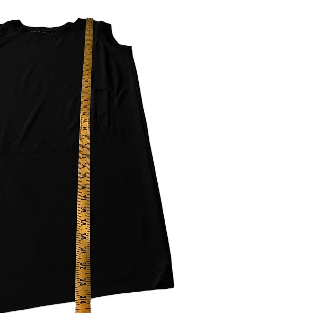 Norma Kamali Kamalikulture Black Minimalist Sleeveless Sheath Dress, Small - Picture 4 of 10